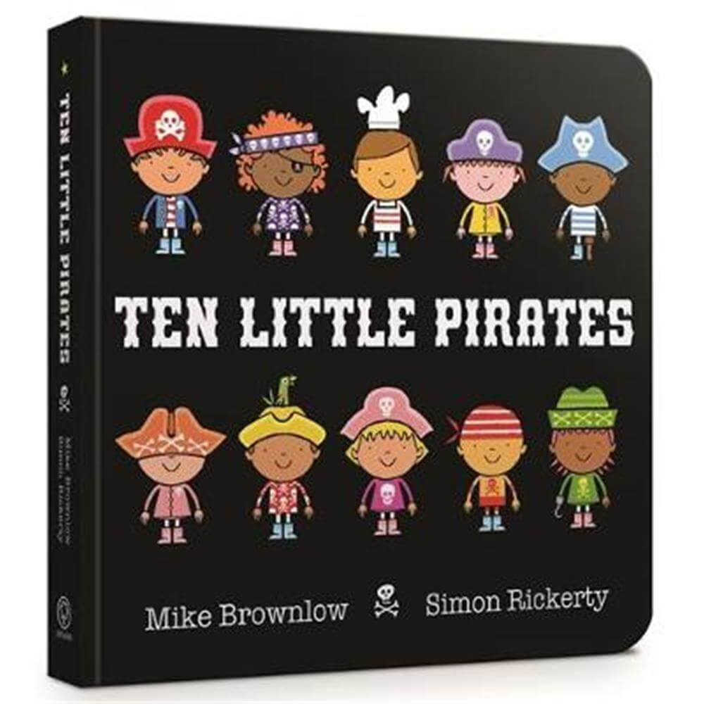 Ten Little Pirates Board Book - Simon Rickerty